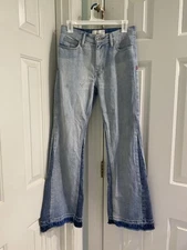 BDG Stacked Bootcut Jean Patched Light Wash Urban Outfitters Men's 28/30