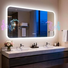 60-160cm LED Bathroom Mirror Anti-Fog Bluetooth Speaker Backlight Vanity Mirror