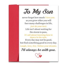 Delujouberst Fathers Day Cards for Son Graduation Card for Boys Valentines Da...