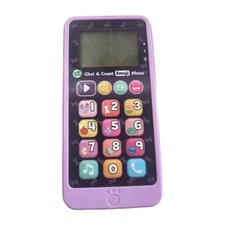 Leap Frog Chat  Count Emoji Cell Learning Phone Kids Purple Tested