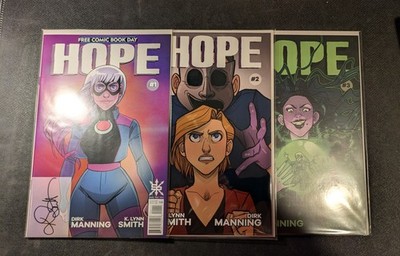 Hope Source Point Press 1-3 Free Comic Book Day Signed By K. Lynn Smith