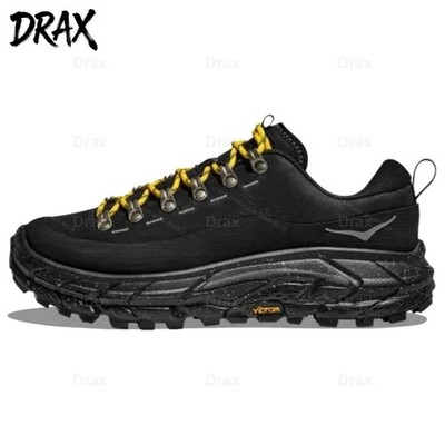 HOKA ONE ONE Tor Summit Leather Low-Top Hiking Sneakers Black 1147952-BBLC