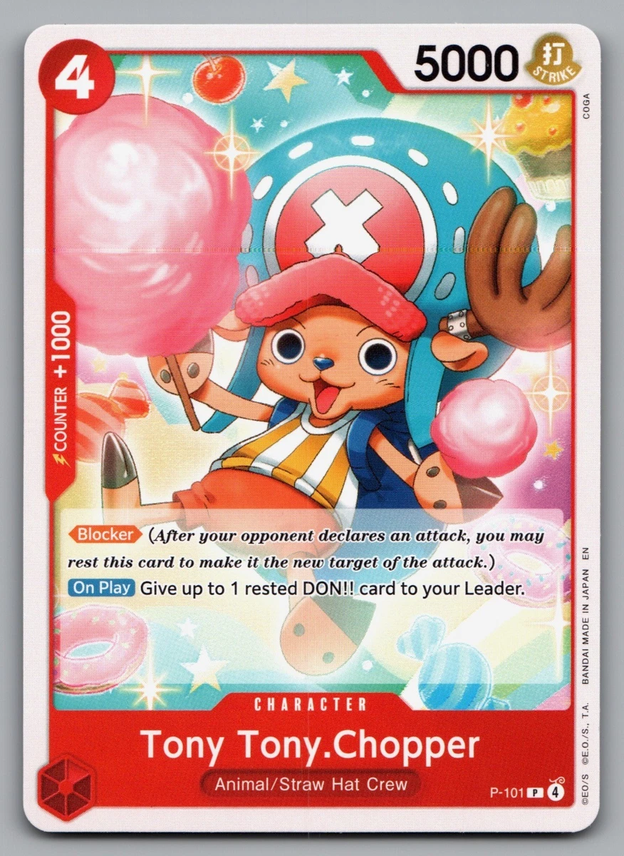 Tony Tony.Chopper P-101 One Piece Promotion Cards for sale | eBay