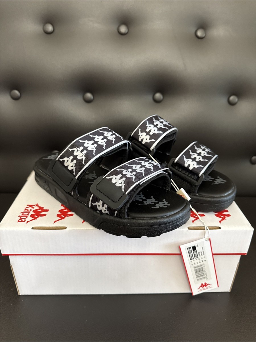 New Kappa 222 Banda Aster 1 Sandals Black White Mens Size 5  display picture 2