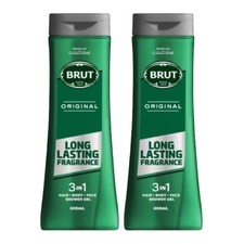 Brut 3-in-1 Shower Gel Original (2 x 600ml)