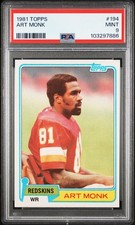1981 TOPPS #194 ART MONK PSA 9