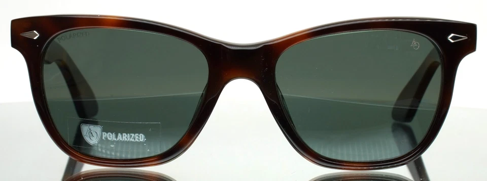 Gafas de sol polarizadas cuadradas AMERICAN OPTICAL Saratoga Tortoise para hombre 52-19-145 Foto 4 de 4