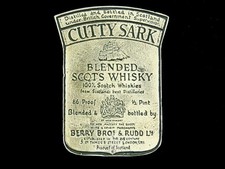 SF01134 VINTAGE 1970s  CUTTY SARK BLENDED SCOTS WHISKY  ADVERTISEMENT BUCKLE