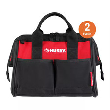 (2-Pack) Husky 12 In. 4-Pocket Zippered Tool ...
