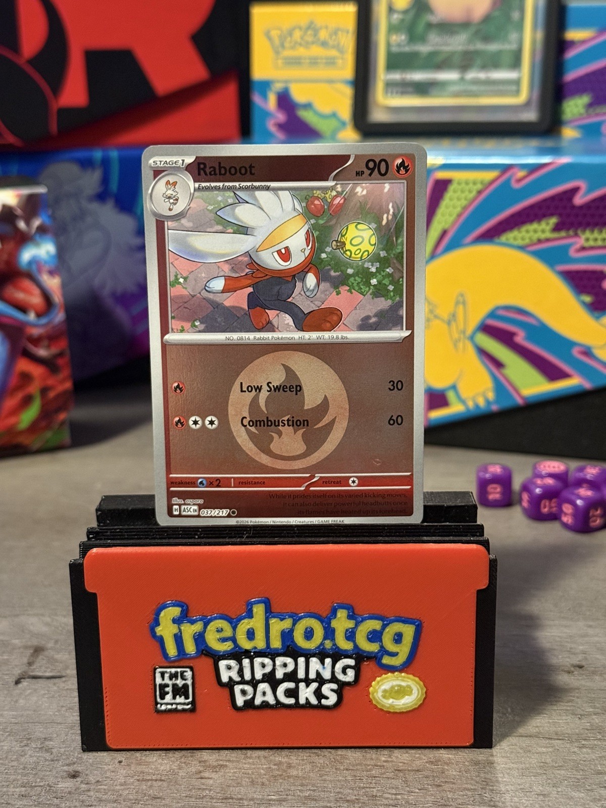 Raboot | 037/217 | Energy Reverse Holo | Pokemon Ascended Heroes