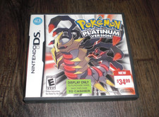 PROMOTIONAL Pokemon Platinum Version Game CASE Nintendo DS 3DS FOR DISPLAY ONLY