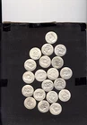 Lot of 20 Franklin Half Dollars . 90% Silver
