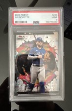 2024 Topps Finest - Rare Bo Bichette #230 baseball card. PSA 9 Mint card