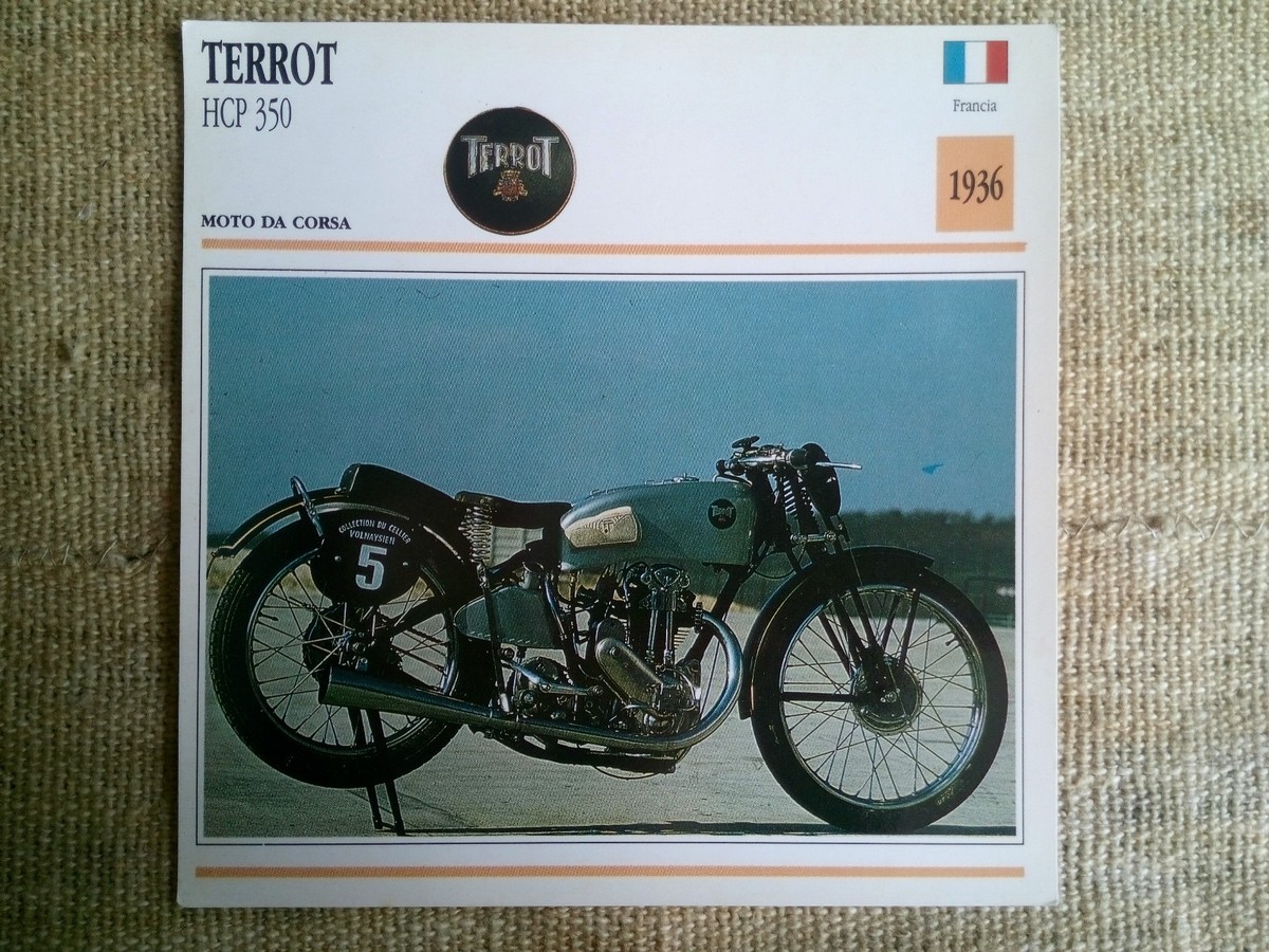 Paire D'autocollants Adhésifs Secs Logos Terrot HCP 350 Moto De Course 1936 - Stickers Rétro, Neufs, Origine France