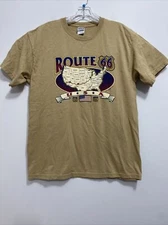 Gildan Ultra Cotton Route 66 America's Highway Graphic T-shirt Tee Sz Large