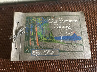 Devils Lake Wisconsin Scrapbook Photo Album Picture Book Unused NOS Vintage