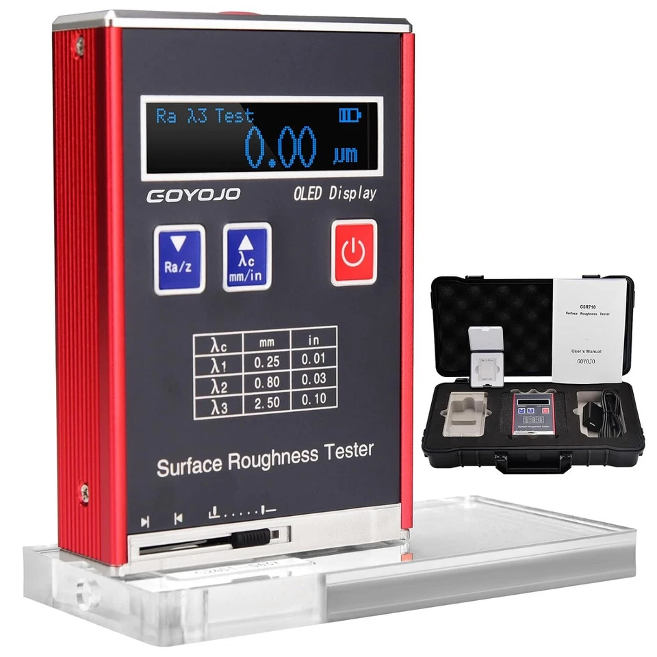 Surface Roughness Tester Meter 0.01μm Profilometer Profile Gauge Ra/Rq/Rz/Rt - Image 2 of 4