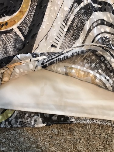 Ali Ro Anthropologie Womens Multicolor Yellow Silk Blend Sleeveless Dress SZ 12 - Picture 10 of 12