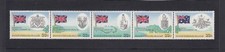 COCOS Islands 1980 HISTORY of Administration  design set strip of 5  MNH  -