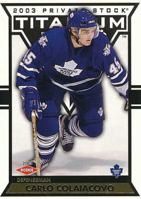 2002-03 Titanium #138 CARLO COLAIACOVO - x/99 Rookie Card - Toronto Maple Leafs