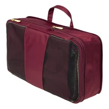 Samantha Brown 6pc Travel Organizer Set, Burgundy, New