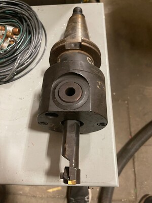 Tsd Microbore GAH-12-1-100 ADJUSTABLE BORING HEAD W/ BORING BAR On DeVlieg CAT50