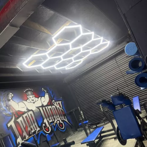 14X Hexagon LED Lampe Röhren Werkstatt Garage Wand Decken Leuchte Beleuchtung DE - Bild 13 von 13