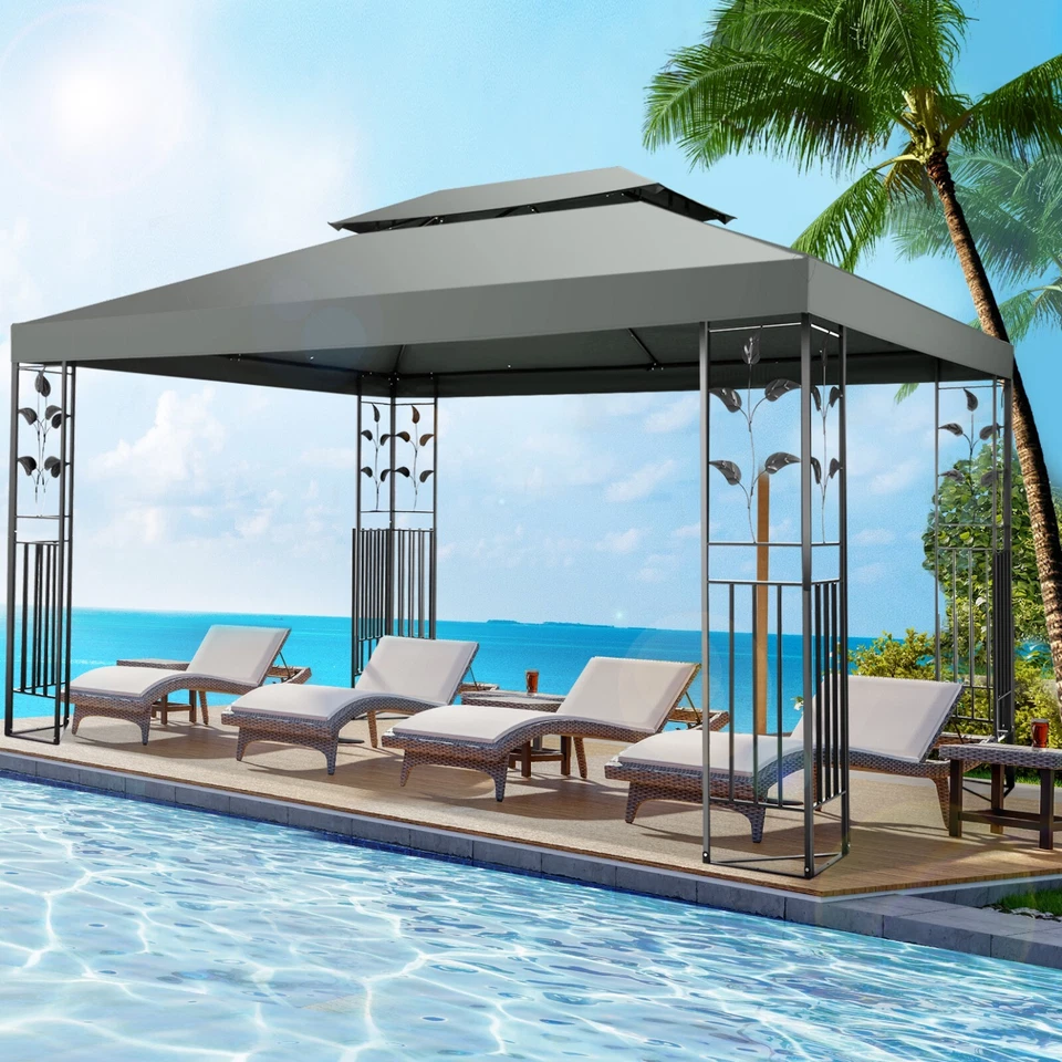 Pop up Gazebo 10X13 Outdoor Canopy Tent with Mosquito Netting for Patio Garden\ - Image 4 of 4