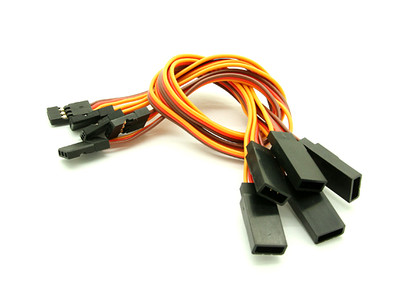 3 x pieces servo cable extension servo cable 60 cm 600 mm JR Graupner RC 26AWG