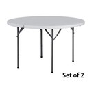 3/4/6/8 FT Plastic Folding Table Portable Picnic Camping Table Indoor Outdoor