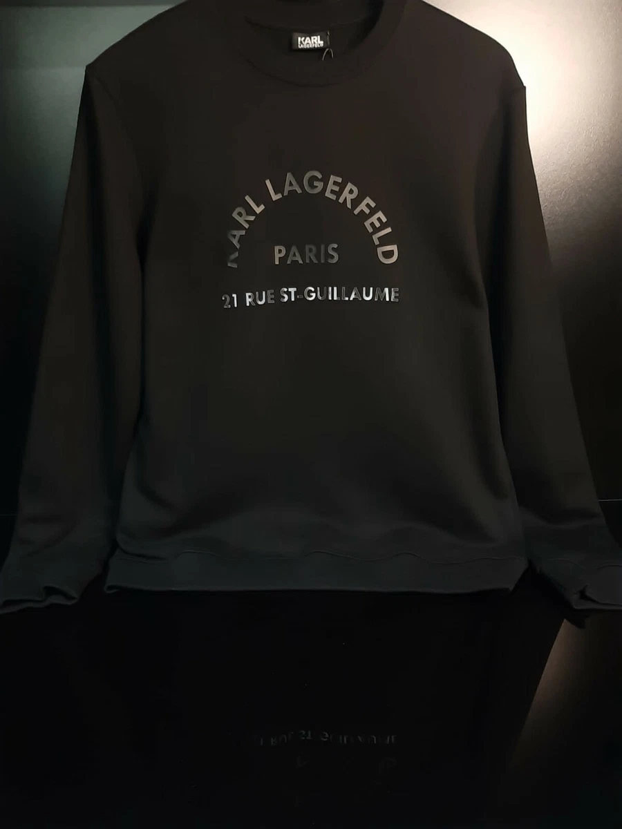 Karl lagerfeld black sweatshirt sale