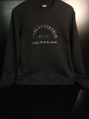 KARL LAGERFELD RUE ST GUILLAUME SWEATSHIRT-BLACK.