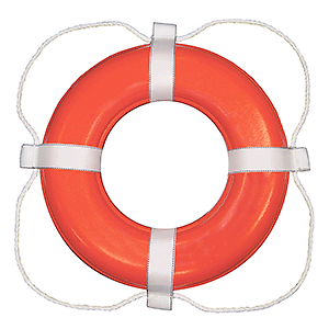 Taylor Made 364 Foam Ring Buoy - 24" - Orange w/White Grab Line - Picture 1 of 1