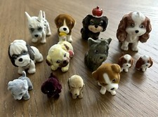 Puppy In My Pocket Flocked Dogs and Babies 13 total