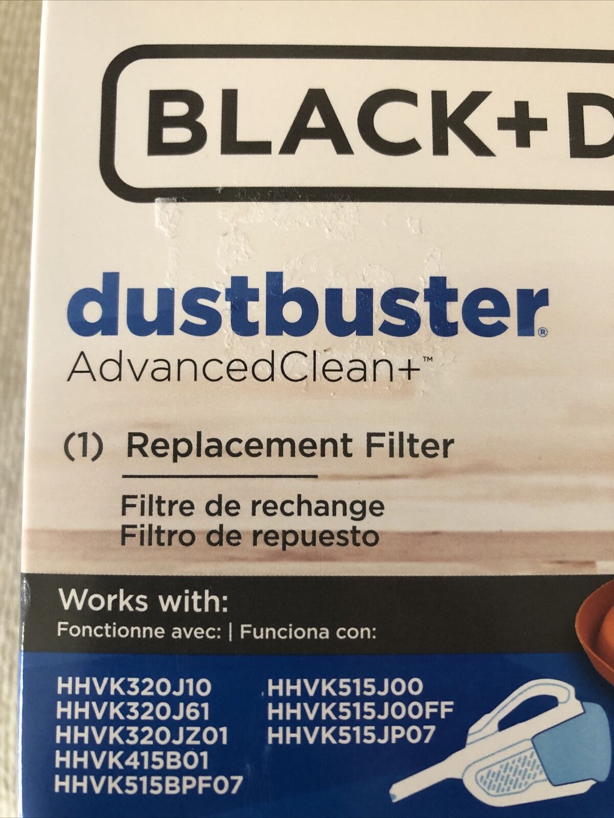 Black+Decker dustbuster AdvancedClean+ Replacement Filter #HHVKF10 (1/Pkg.)