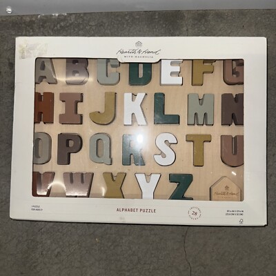 Hearth & Hand with Magnolia Toy Alphabet Peg Puzzle - 28pc - New in Box