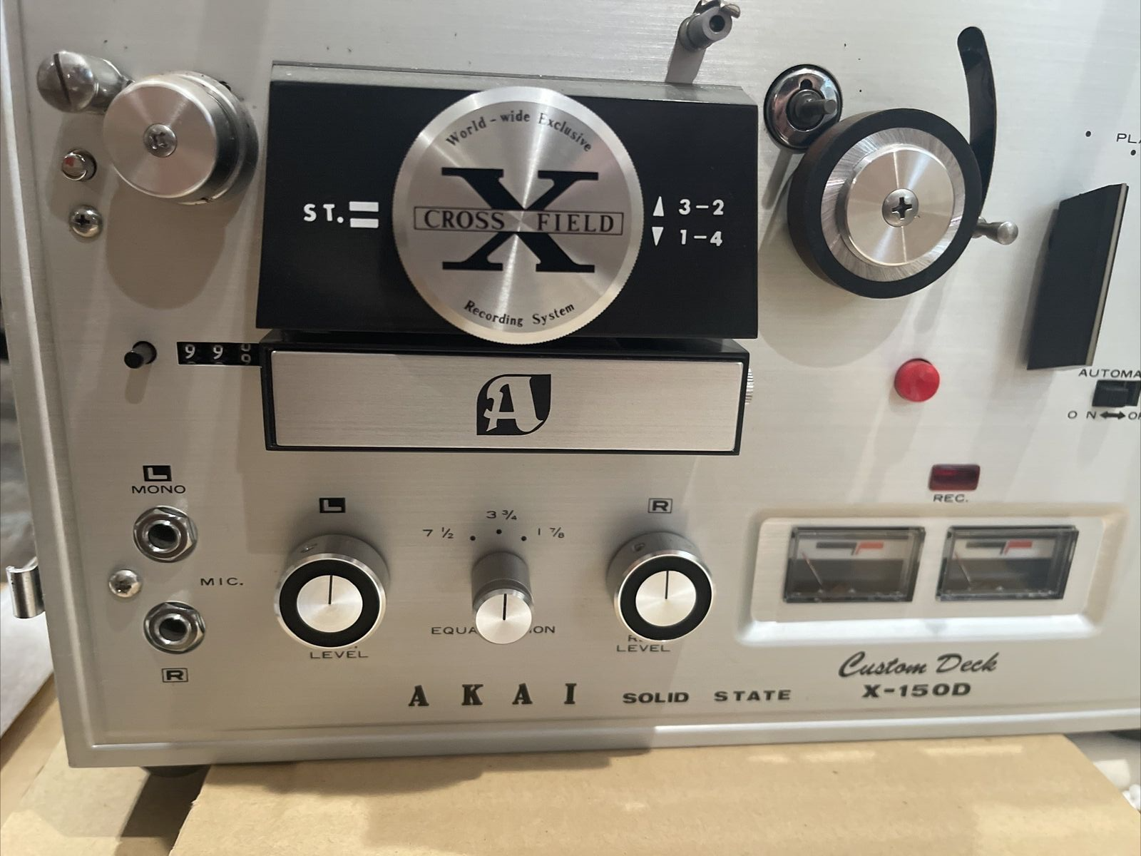 Akai X150D Cross Field Head Reel to Reel Tape Recorder, Custom Deck