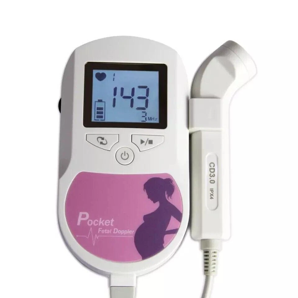 Doppler Fetal Prenatal monitor corazon con sonido para bebé