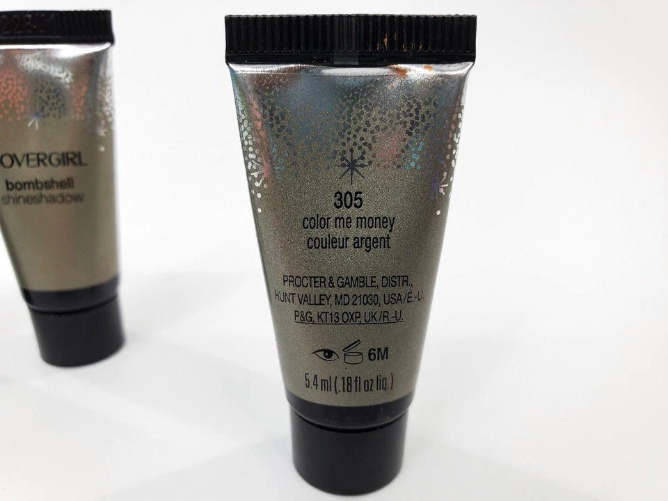 3X Covergirl Bombshell Shineshadow 305 Color Me Money New Off Card - Image 3 of 3