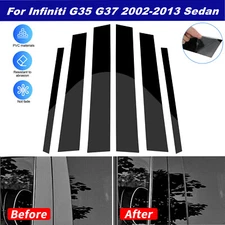 Window Pillar Posts Door Trim Molding Cover For Infiniti G35 G37 Sedan 2002-2013