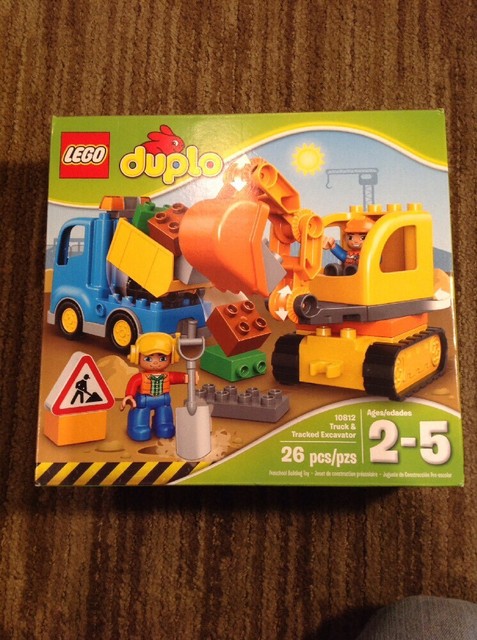 lego duplo town truck & tracked excavator 10812