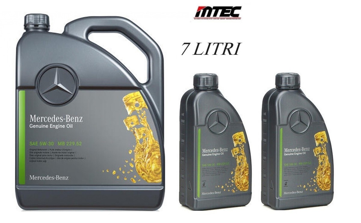 Mercedes-Benz エンジンオイル 229.71 7L 7 Liters Original Mercedes Benz 5W30 Engine Oil - MB 229.52