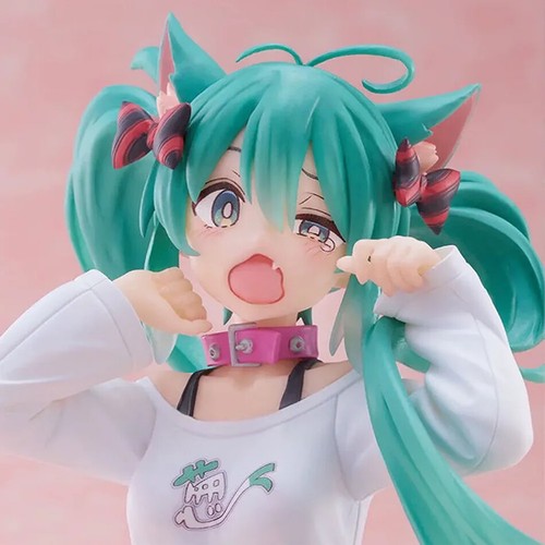 Hatsune Miku Desktop süße Actionfigur 11 cm Neko T-Shirt Ver. Anime Figur - Bild 11 von 22