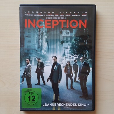 Inception DVD Film in Hülle OVP (Disc top)