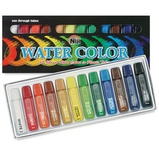 Niji Non-Toxic Watercolor Paint Set, 0.2 oz Tube, Set of 12