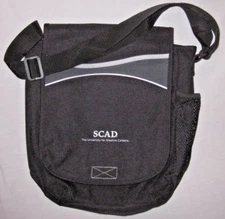 SCAD The University for Creative Careers Black Canvas Bag Adjustable Strap
