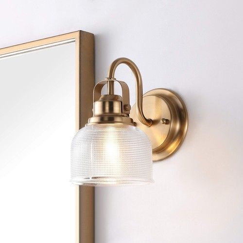 JONATHAN Y JYL7407B irginia 5.75" 1-Light Metal/Glass LED Traditional Classic - Picture 6 of 8