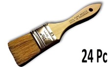 Lot of 24 1.5" Chip Brushes Brush Paint Touchups 1.5 Inch