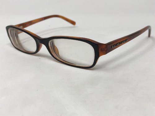 RALPH LAUREN RL6020 5030 Eyeglasses Frame Italy 50-16-135 Black/Brown Clear JC52