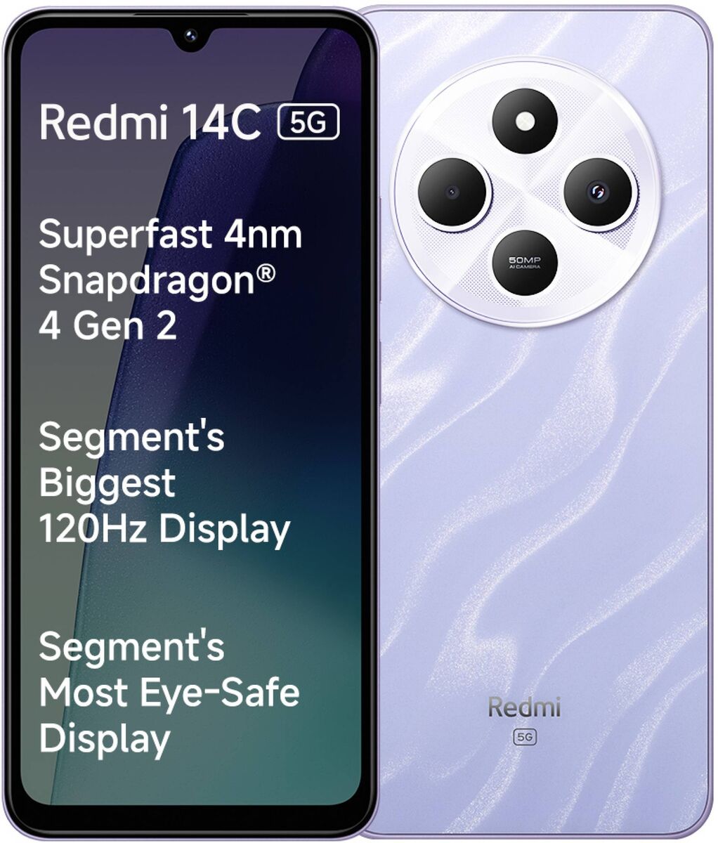 REDMI 14C 5G (Black 128 GB 6GB RAM) 4 Gen 2 5G Processor REDMI 14C 5G (Black 128 GB 6GB RAM) 4 Gen 2 5G Processor